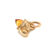 Citrine & Yellow Gold Pendant - "Citrine Amphora"