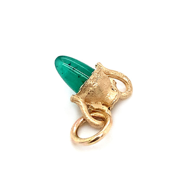 Emerald & Yellow Gold Pendant - "Emerald Amphora"