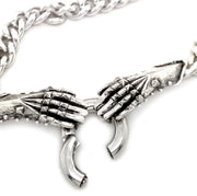 Sterling Silver Double Gauntlet Necklace - "Solemn Oath"