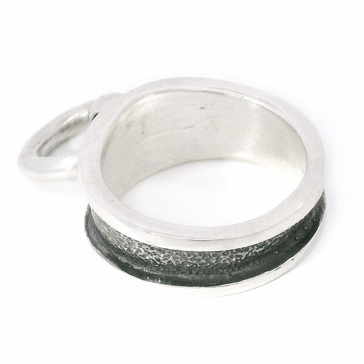 Oxidized Sterling Silver Ring - "Tether"
