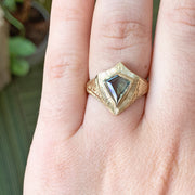 Montana Sapphire & Yellow Gold Ring - "Lancebreaker Signet"