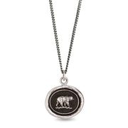 Sterling Silver Bear Talisman Necklace - "Mother Bear"