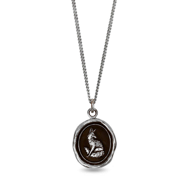 Sterling Silver Fox Talisman Necklace - "Trust in Yourself"