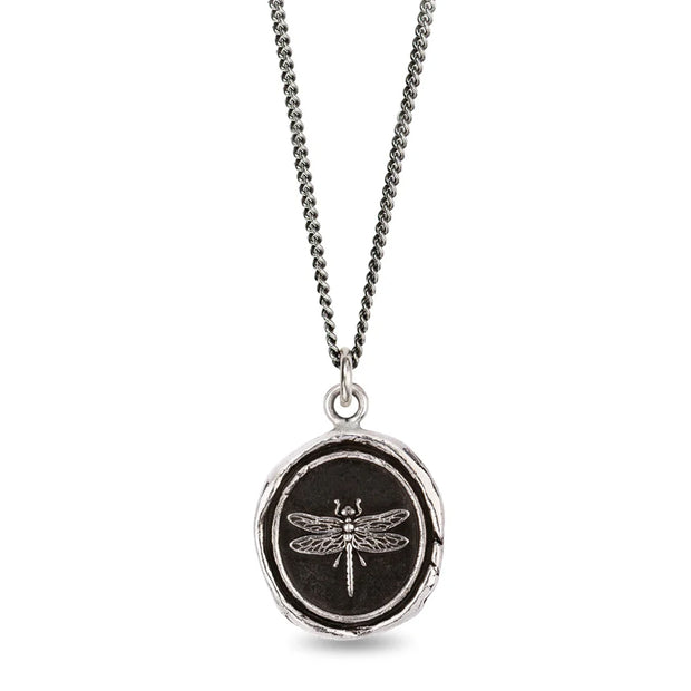 Sterling Silver Dragonfly Talisman Necklace - "Dragonfly"