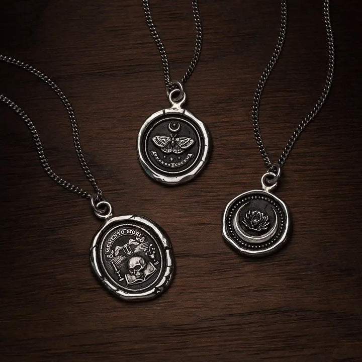 Sterling Silver Talisman Necklace - "Seek the Light"