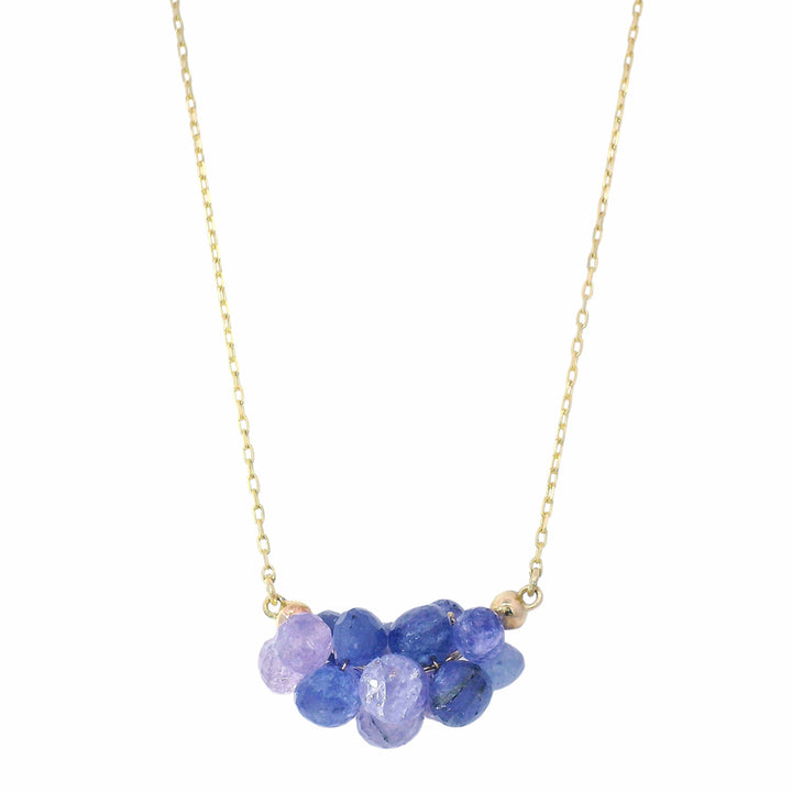 Tanzanite Briolette Cluster Necklace - "Medium Cloud"
