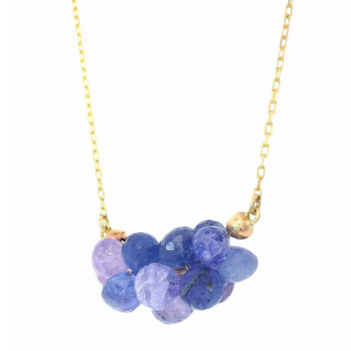 Tanzanite Briolette Cluster Necklace - "Medium Cloud"