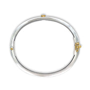 Sterling Silver & Diamond Bangle Bracelet - "Junia"