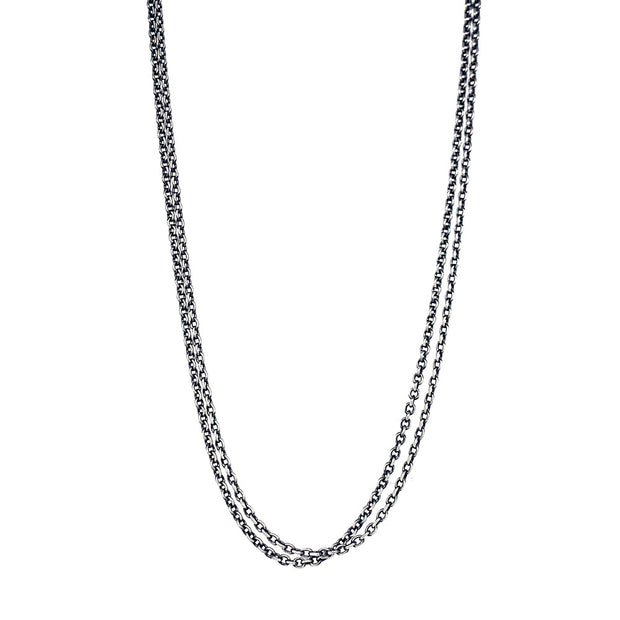 Diamond, Yellow Gold, and Sterling Silver Pendant Necklace