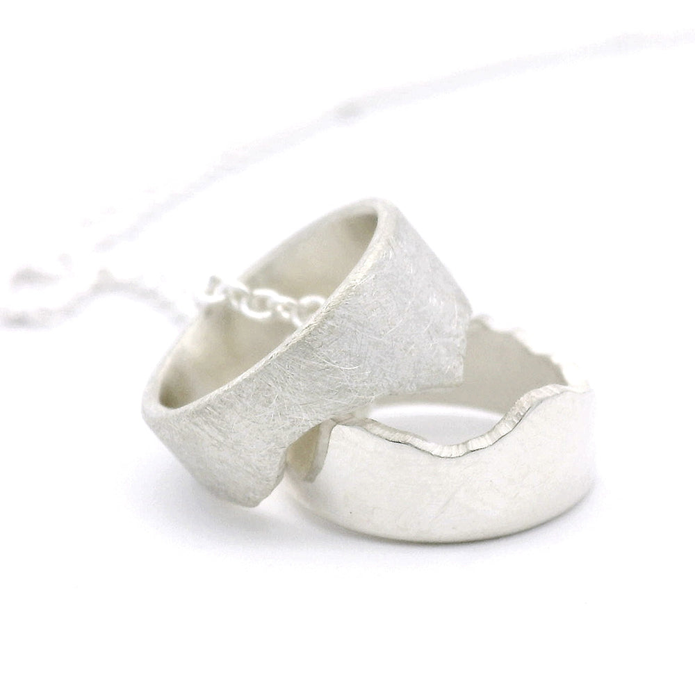 Sterling Silver Interlocking River Pendant - "Gallatin River"