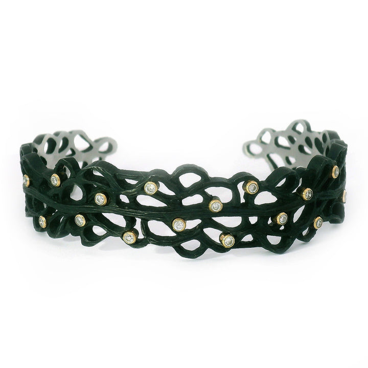 Cobalt Chrome & Diamond Bracelet - "Shadow"