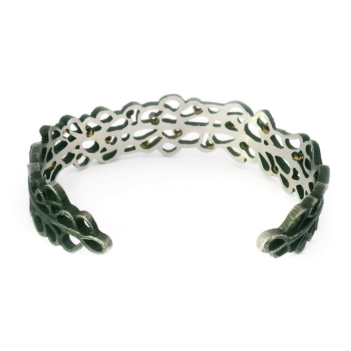 Cobalt Chrome & Diamond Bracelet - "Shadow"