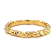 Diamond & Yellow Gold Ring - "Arches"