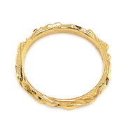 Diamond & Yellow Gold Ring - "Arches"