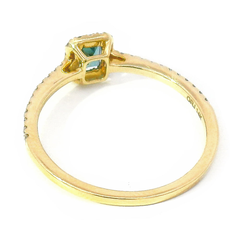 Alexandrite, Diamond & Gold Ring - "Nocturne Flare"