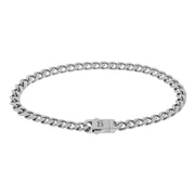 "Svelte Stephen" Matte Curb Link Bracelet by Steel & Barnett