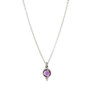 Sterling Silver Amethyst Necklace