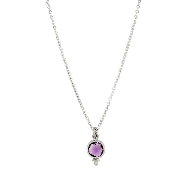 Sterling Silver & Amethyst Necklace