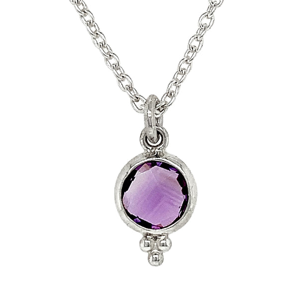 Sterling Silver Amethyst Necklace