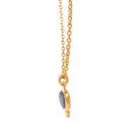 Gold Vermeil Labradorite Necklace - "Gold Dusk"