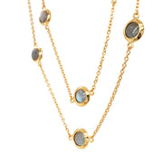 Gold Vermeil & Labradorite Station Necklace