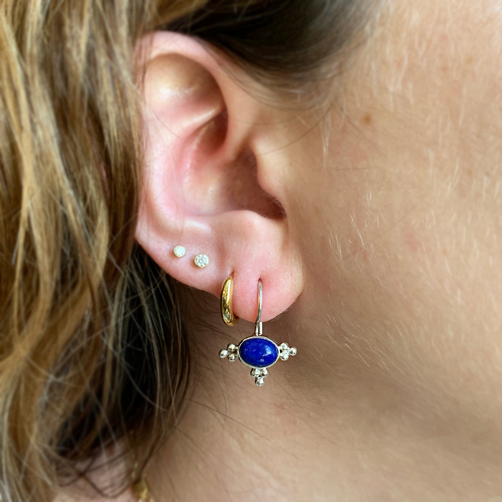 Sterling Silver & Multi-Gemstone Earrings