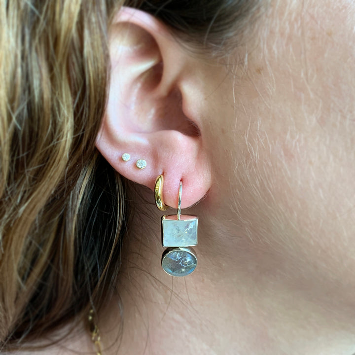 Sterling Silver & Multi-Gemstone Earrings