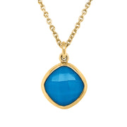 Gold Vermeil & Turquoise Necklace - "Candice"