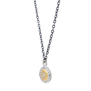 Diamond Two-Tone Gold & Silver Necklace - "Seeds of Harmony"