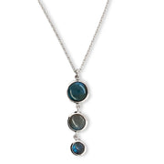 Labradorite Necklace - "Drops of Silver and Mystery"