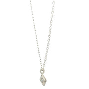 Diamond and Sterling Silver Necklace - "Night Charm"