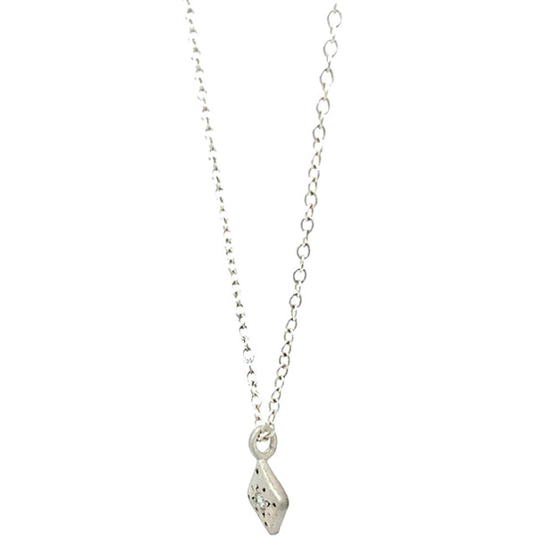 Diamond & Sterling Silver Necklace - "Night Charm"