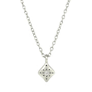 Diamond and Sterling Silver Necklace - "Night Charm"