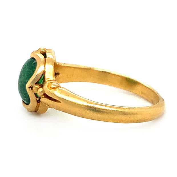 Yellow Gold and Tsavorite Ring - "Wicklow"