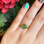 Yellow Gold & Tsavorite Garnet Ring - "Wicklow"