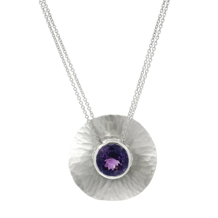 Montana Amethyst & Sterling Silver Necklace - "Oasis"