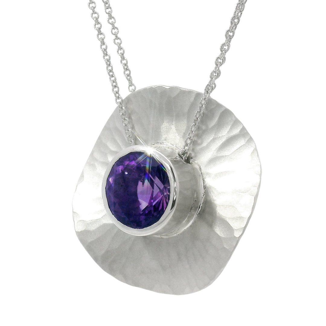 Montana Amethyst & Sterling Silver Necklace - "Oasis"