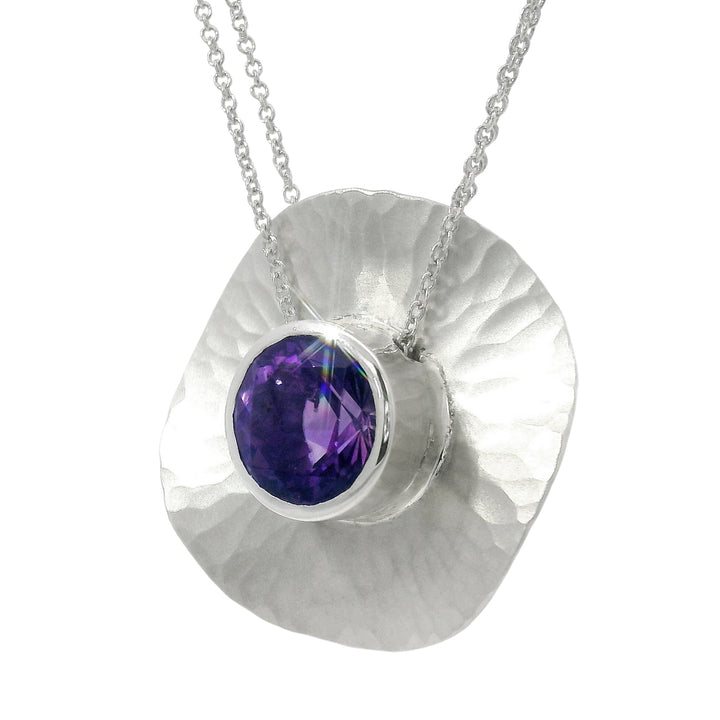 Montana Amethyst & Sterling Silver Necklace - "Oasis"