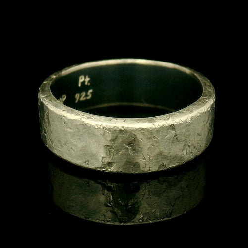 Platinum & Sterling Silver Band - "Stillwater"
