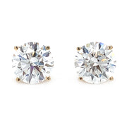 Lab Grown Diamond Stud Earrings - 4.13ctw