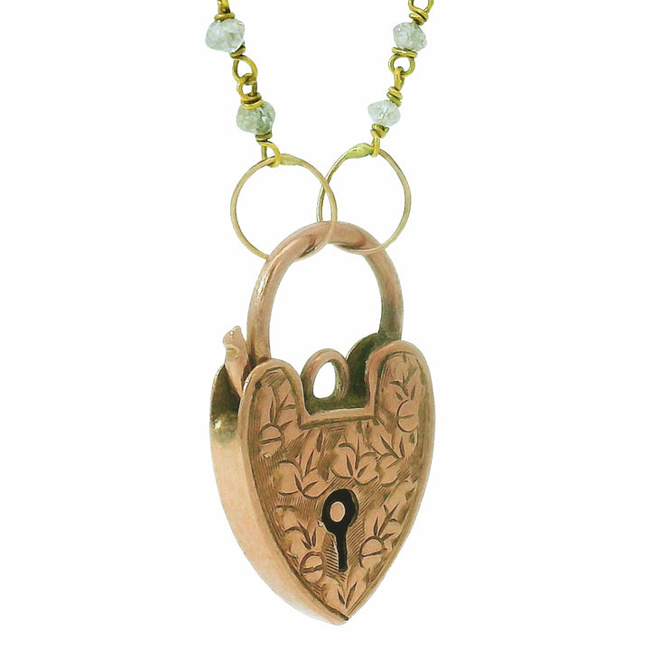 Edwardian Vintage Heart Clasp Necklace - "Treasured Heart"