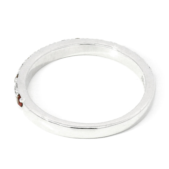 Ruby, Diamond & White Gold Ring - "Cadence"