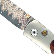 Damascus Steel & Snakewood Knife - "Red Hills"