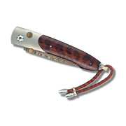 Damascus Steel & Snakewood Knife - "Red Hills"