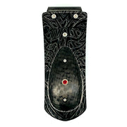 Damascus Steel & Carbon Fiber Money Clip- "Raven"