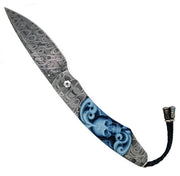 Damascus Steel & Agate Knife - "Belfry"