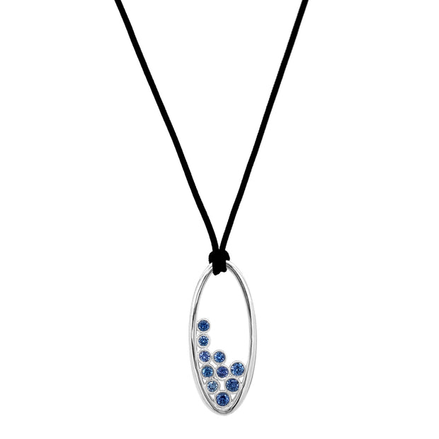 Yogo Sapphire Bubble Necklace - "True Blue"