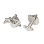 Sterling Silver Cufflinks - "Grizzly Bear"