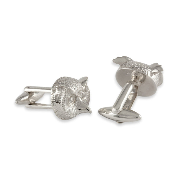 Sterling Silver Cufflinks - "Owl"