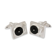 Sterling Silver Cufflinks - "Turntable"